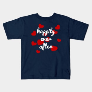 Happily Ever After Millennial Pink Kids T-Shirt